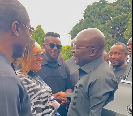 Bawumia exchanges pleasantries with NPP First Vice Chairman Nana Kojo Bamba