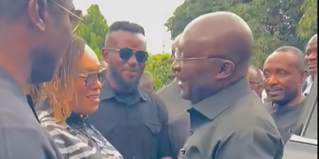 Bawumia exchanges pleasantries with NPP First Vice Chairman Nana Kojo Bamba