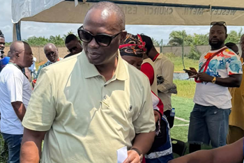 Emmanuel Armah-Kofi Buah casts ballot in peaceful Ellembelle NDC elections