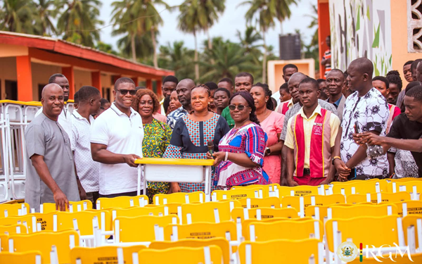 Deputy Energy Minister supports schools in Gomoa West with desks and educational materials