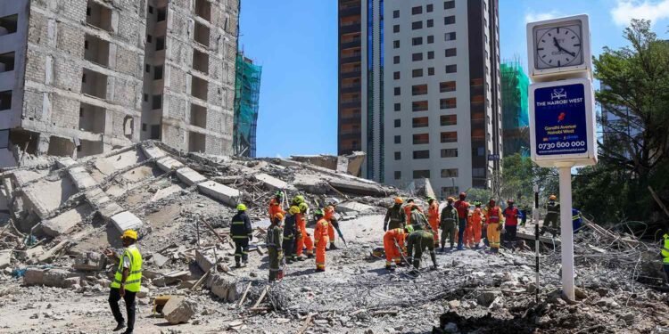 Kenya: Many feared trapped as 18-storey building collapses in Nairobi