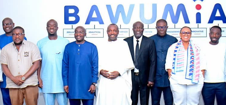 NPP national officers pay courtesy call on Bawumia, pledge unity ahead of 2028