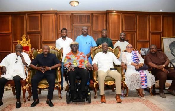 NPP national executives pay courtesy aall on Kufuor, pledge 2028 victory