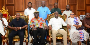 NPP national executives pay courtesy aall on Kufuor, pledge 2028 victory