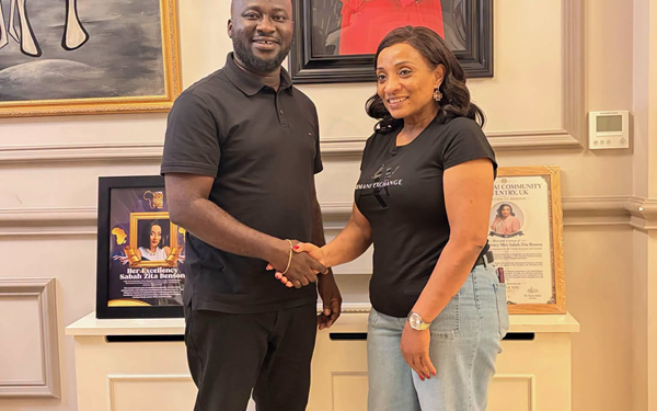 NDC Youth Organiser aspirant Okai Mintah meets Ghana’s High Commissioner to UK
