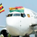 Transport Minister welcomes Uganda Airlines’ inaugural flight to Ghana