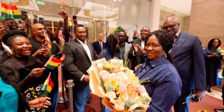 Vice President Jane Naana Opoku-Agyemang arrives in Shanghai for Global South Academic Forum