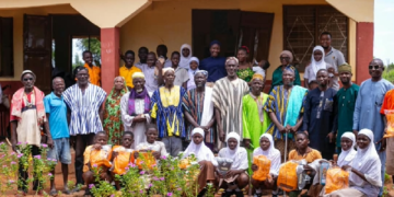 Dr Sa-ad Iddrisu donates sandals, exercise books and school uniforms to NWOGU D/A JHS