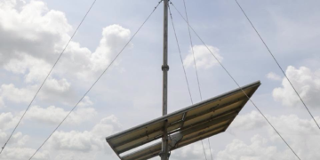 A/R:Sam George inspects rural telephony projects in Sekyere Afram Plains