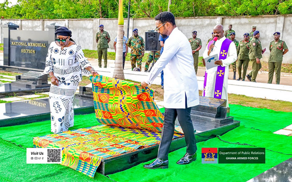 Rawlings family unveils tomb to mark first anniversary of late Nana Konadu Agyeman-Rawlings